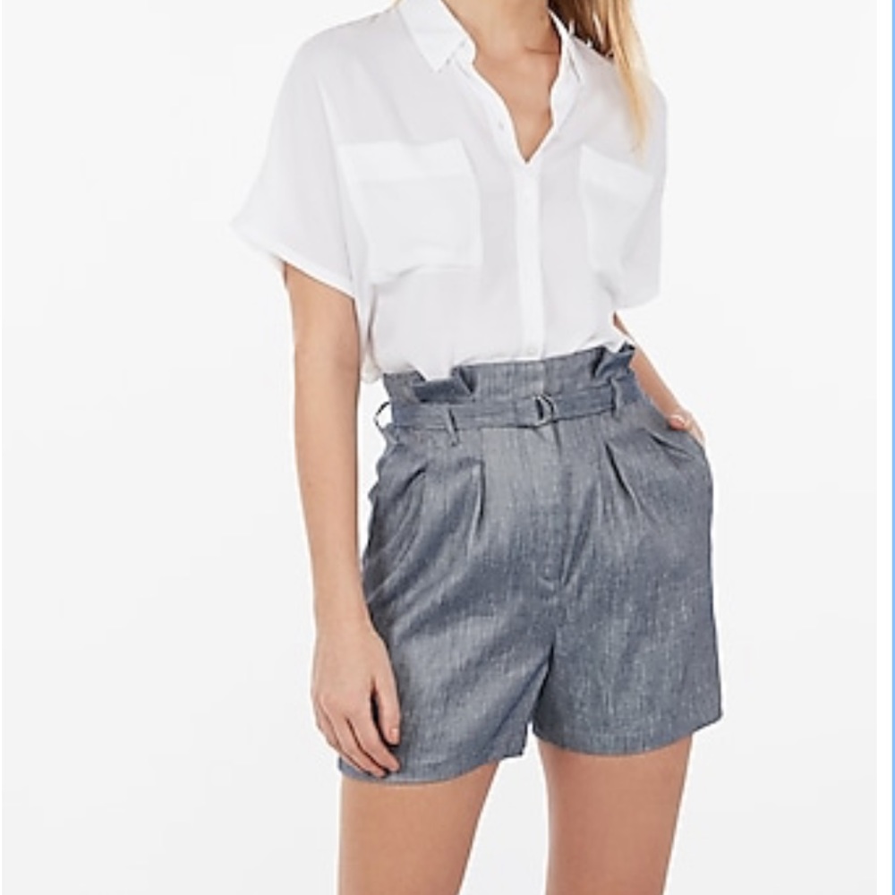 NWT Express High Waist Pleated Shorts